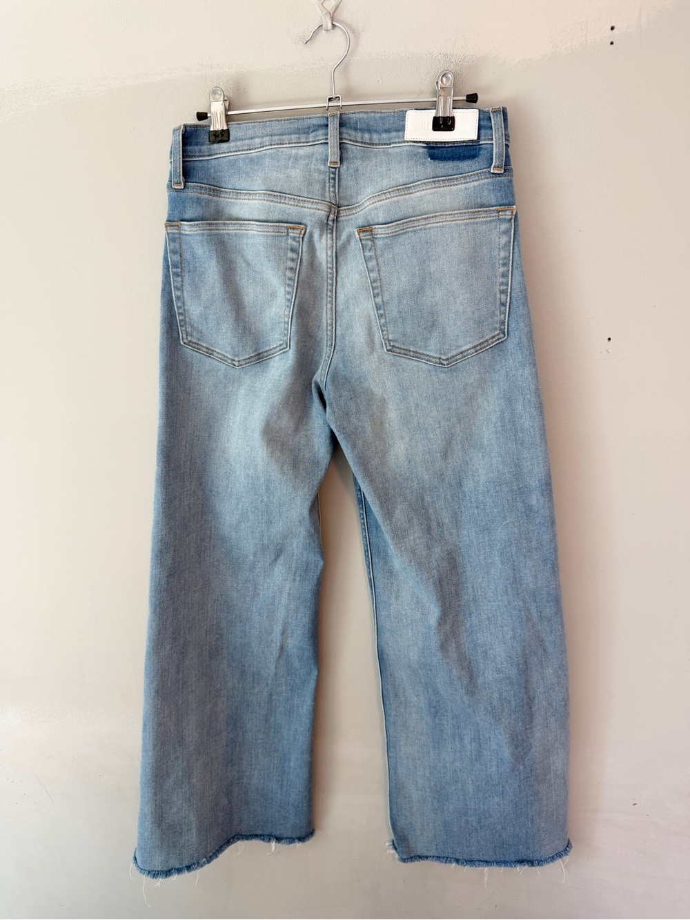 RE/DONE Mid-Rise Wide-Leg Crop Jeans 27 Marea - Picture 4 of 14